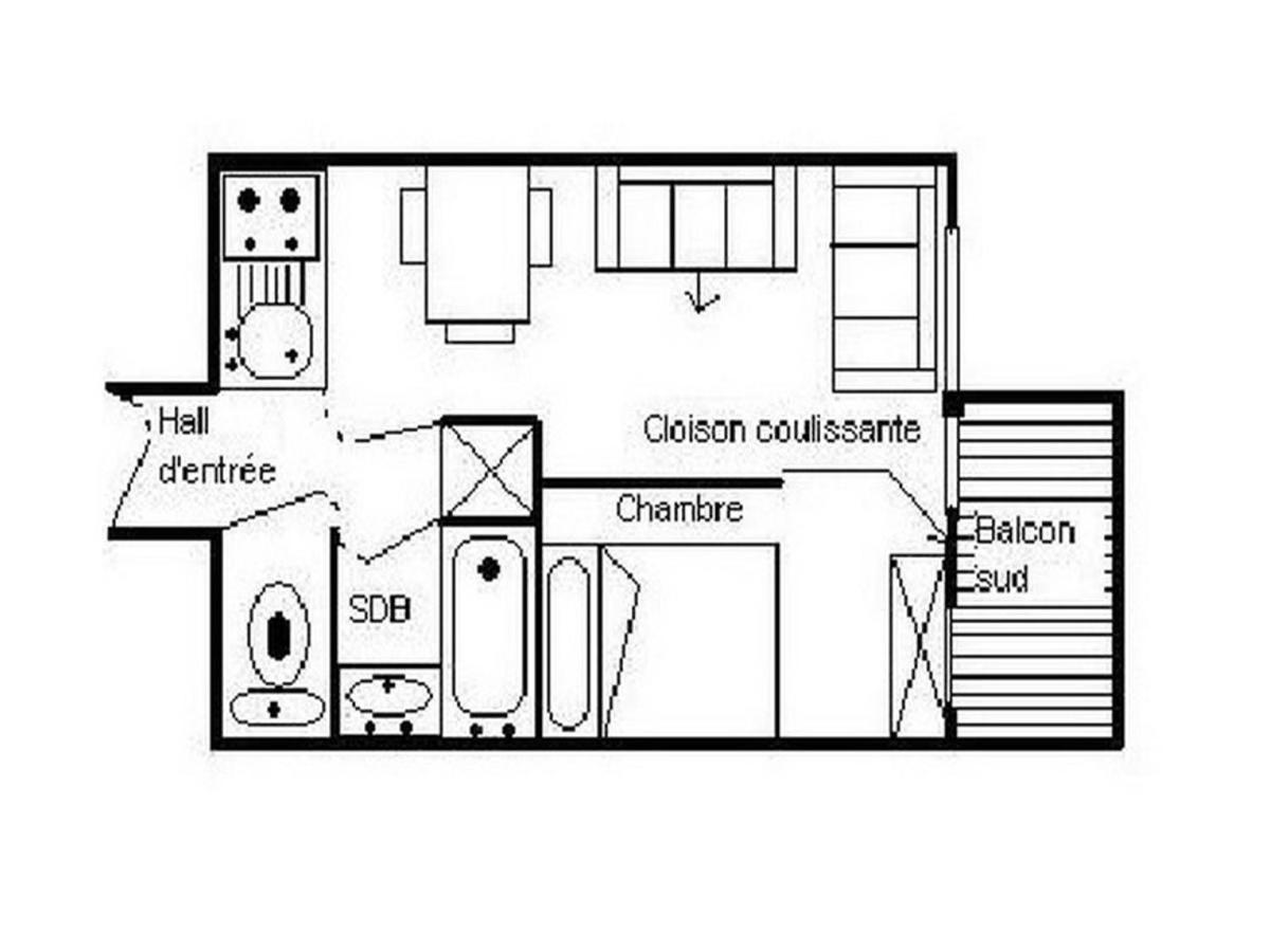 Appartement Cosy Renove 2 Pieces - Skis Aux Pieds - Balcon Sud-Ouest - Centre Resort - Fr-1-344-877 Saint-Martin-de-Belleville Eksteriør bilde